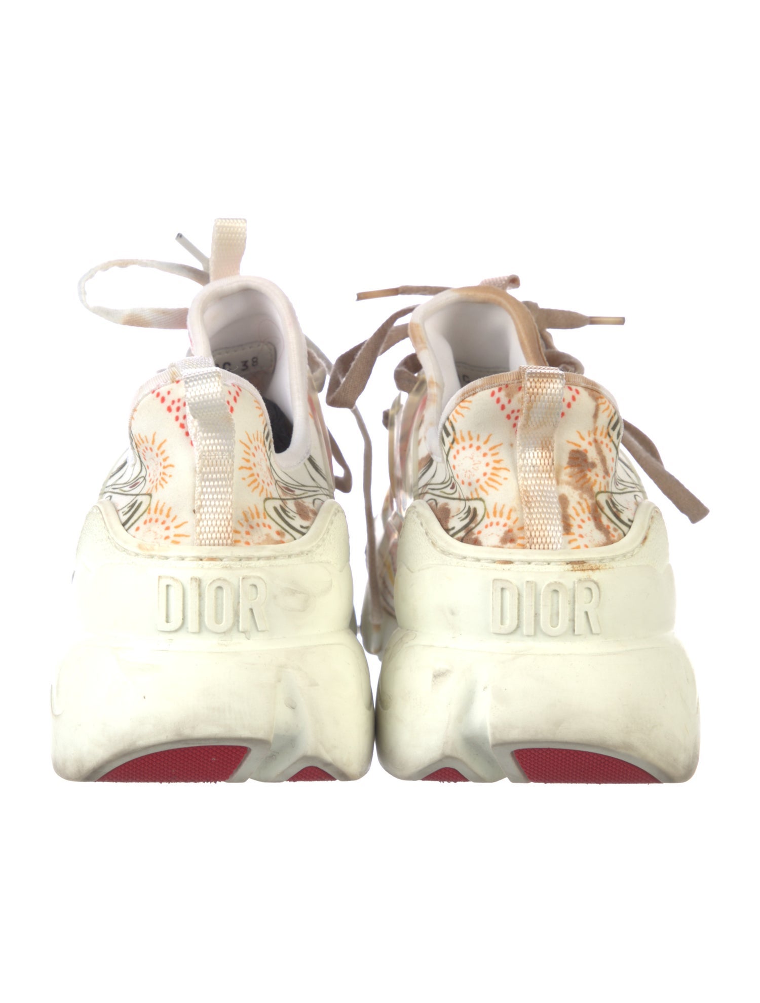 Christian Dior Neoprene Printed Chunky Sneakers